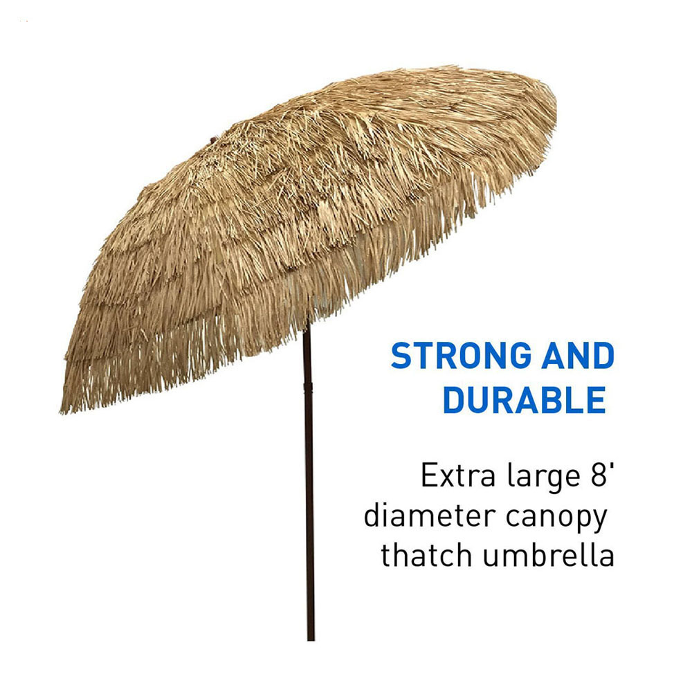 Extra Large PP Straw Beach Umbrella