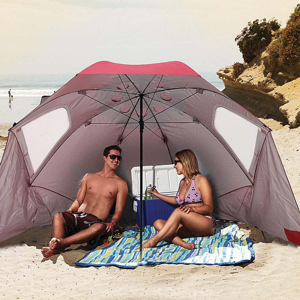 XL Vented SPF 50+ Canopy Beach Umbrella